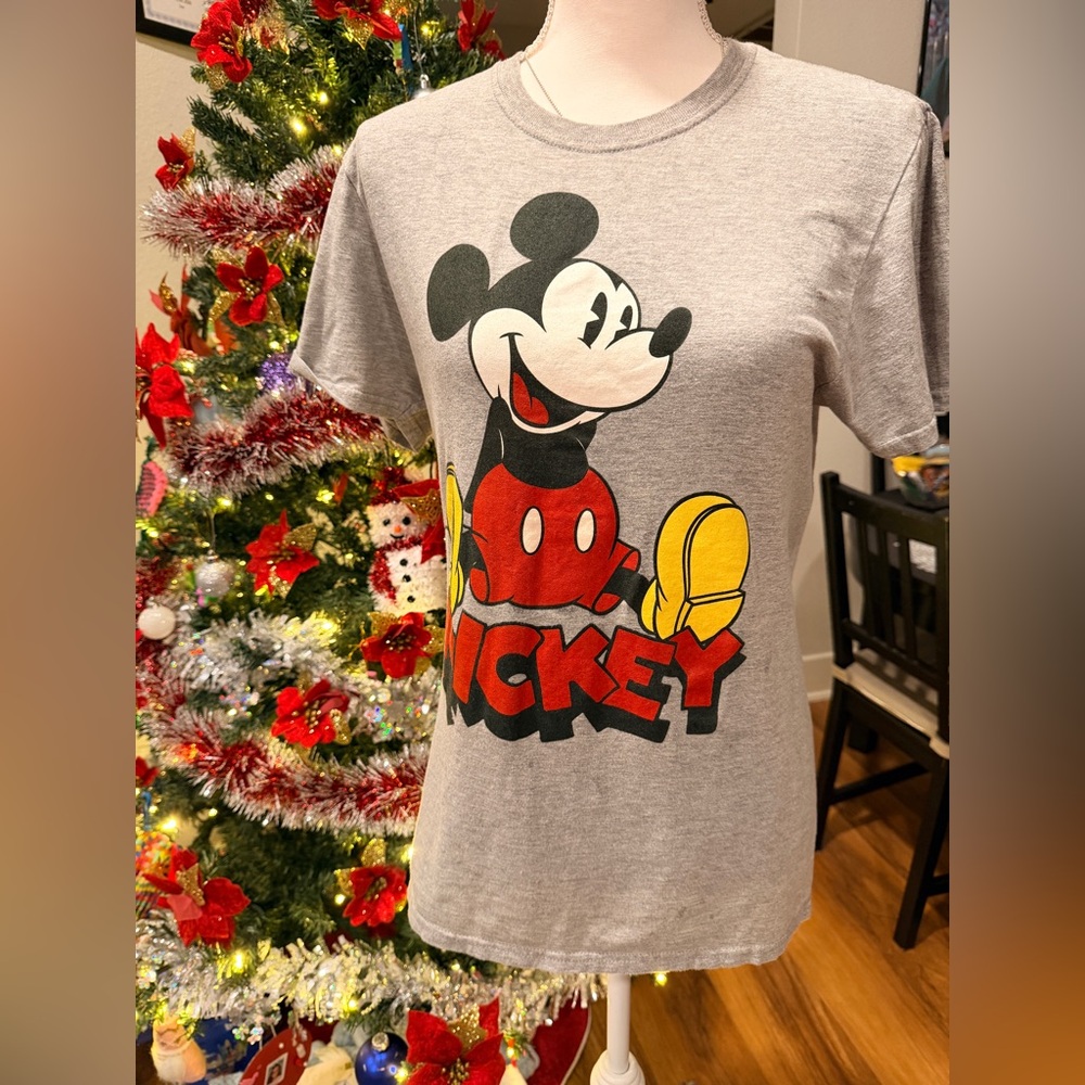Disney Heather Gray Mickey Mouse Tee